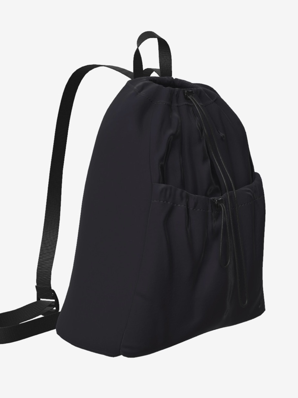 all in motion Black Drawstring Backpack